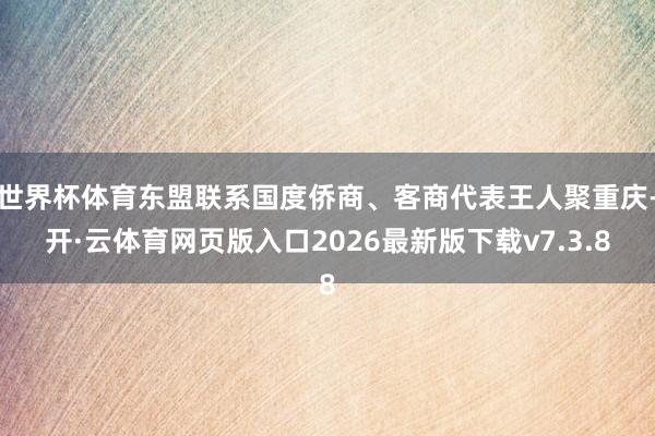 世界杯体育东盟联系国度侨商、客商代表王人聚重庆-开·云体育网页版入口2026最新版下载v7.3.8